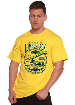 Authentic Lumberjack Men's Bamboo Viscose/Organic Cotton Short Sleeve Graphic T-Shirt