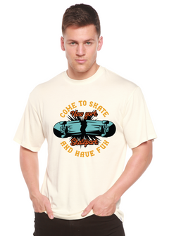 New York Skatepark Men's Bamboo Viscose/Organic Cotton Short Sleeve Graphic T-Shirt