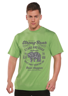Strong Bear Spun Bamboo® Men's Bamboo Viscose/Organic Cotton Short Sleeve Graphic T-Shirt