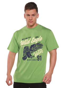 Wild Eagle Spun Bamboo® Men's Bamboo Viscose/Organic Cotton Short Sleeve Graphic T-Shirt