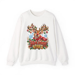 Holiday Vibes Reindeer Christmas Sweatshirt