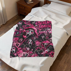 “Scream Queen” Velveteen Plush Blanket