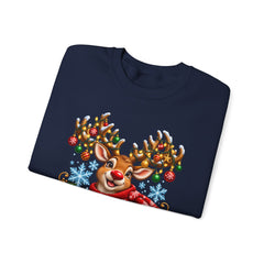 Holiday Vibes Reindeer Christmas Sweatshirt