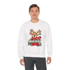 Holiday Vibes Reindeer Christmas Sweatshirt