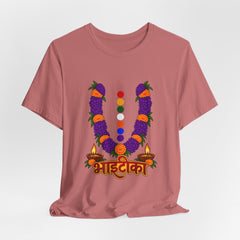 Bhāṭiko Nepali Cultural Garland T-Shirt
