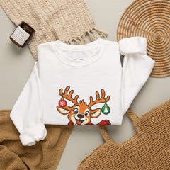 Holiday Vibes Reindeer Christmas Sweatshirt