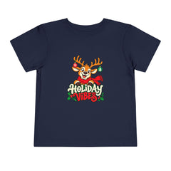 Holiday Vibes Reindeer Toddler Tee