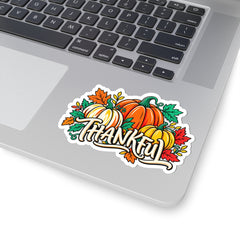 Thankful Pumpkin Harvest Kiss-Cut Sticker