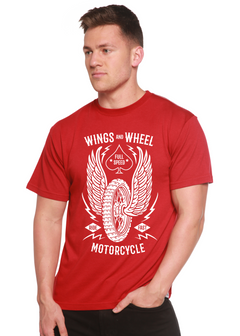 Wings And Wheel Spun Bamboo® Men's Bamboo Viscose/Organic Cotton Short Sleeve Graphic T-Shirt