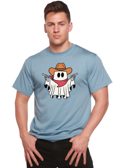 Cowboy Ghost Unisex Bamboo Viscose/Organic Cotton Short Sleeve Graphic T-Shirt