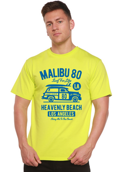 Malibu 80 Men's Bamboo Viscose/Organic Cotton Short Sleeve Graphic T-Shirt
