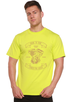 Born To Ride Men's Bamboo Viscose/Organic Cotton Short Sleeve Graphic T-Shirt