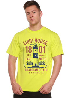 Light House Men's Bamboo Viscose/Organic Cotton Short Sleeve Graphic T-Shirt
