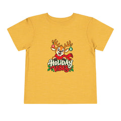 Holiday Vibes Reindeer Toddler Tee