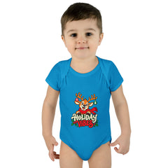 Holiday Vibes Reindeer Baby Bodysuit