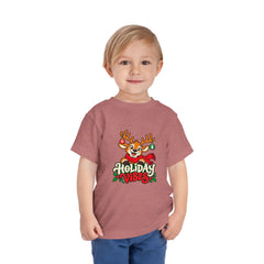 Holiday Vibes Reindeer Toddler Tee