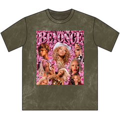 “Beyoncé” Pink Vintage Crewneck Tee