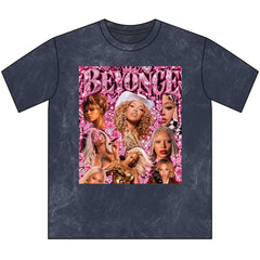 “Beyoncé” Pink Vintage Crewneck Tee