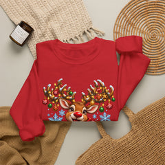 Holiday Vibes Reindeer Christmas Sweatshirt