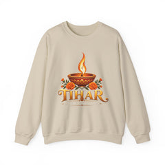Tihar Festival Diya Crewneck Sweatshirt