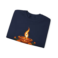 Tihar Festival Diya Crewneck Sweatshirt