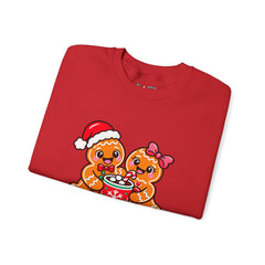 Sweet Christmas Gingerbread Bears Crewneck Sweatshirt