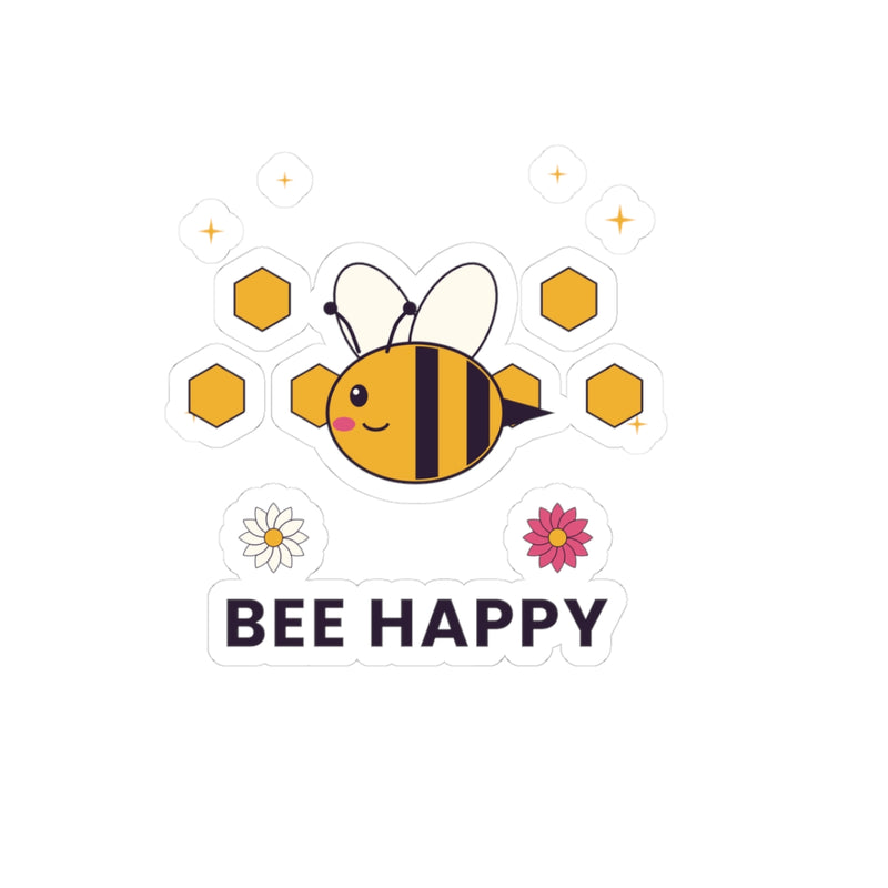 Bee Happy Kiss-Cut Sticker