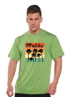 Malibu Unisex Bamboo Viscose/Organic Cotton Short Sleeve Graphic T-Shirt