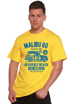 Malibu 80 Men's Bamboo Viscose/Organic Cotton Short Sleeve Graphic T-Shirt