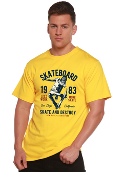 Skateboard 1983 Men's Bamboo Viscose/Organic Cotton Short Sleeve Graphic T-Shirt