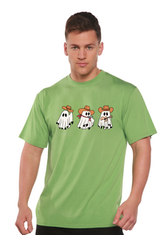 Cowboy Ghosts Unisex Bamboo Viscose/Organic Cotton Short Sleeve Graphic T-Shirt