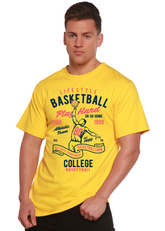 Life Style Basketball Men's Bamboo Viscose/Organic Cotton Short Sleeve Graphic T-Shirt