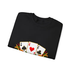 Tihar Themed Lucky Card Game Fruit Crewneck Sweatshirt