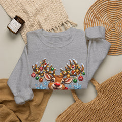 Holiday Vibes Reindeer Christmas Sweatshirt