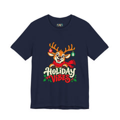Holiday Vibes Reindeer Christmas T-Shirt