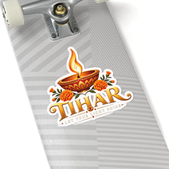 Tihar “Light Your Light Shine” Diya Festival Kiss-Cut Sticker