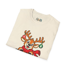 Holiday Vibes Reindeer Christmas T-Shirt