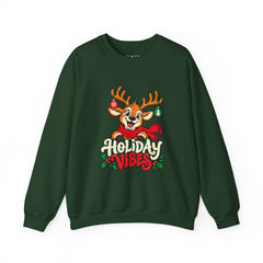 Holiday Vibes Reindeer Christmas Sweatshirt