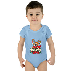 Holiday Vibes Reindeer Baby Bodysuit