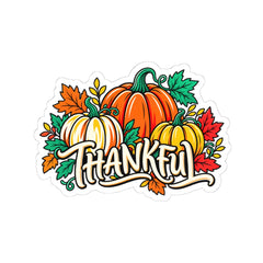 Thankful Pumpkin Harvest Kiss-Cut Sticker