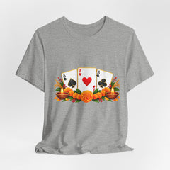Poker Cards and Tropical Fruit Jersey T-Shirt