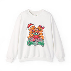 Sweet Christmas Gingerbread Bears Crewneck Sweatshirt