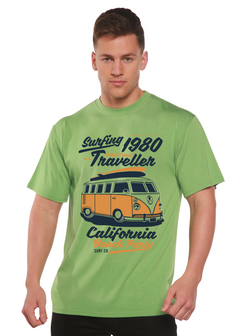 Surfing 1980 Spun Bamboo® Men's Bamboo Viscose/Organic Cotton Short Sleeve Graphic T-Shirt