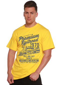 Premium Railroad Spun Bamboo® Men's Bamboo Viscose/Organic Cotton Short Sleeve Graphic T-Shirt