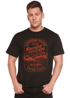 Legendary Racing Cars Men's Bamboo Viscose/Organic Cotton Short Sleeve Graphic T-Shirt