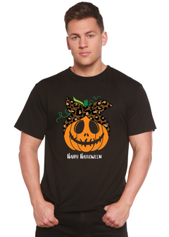 Happy Halloween Men's Bamboo Viscose/Organic Cotton Short Sleeve Graphic T-Shirt