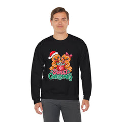 Sweet Christmas Gingerbread Bears Crewneck Sweatshirt