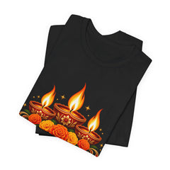 Shubh Diwali Floral Diyas T-Shirt