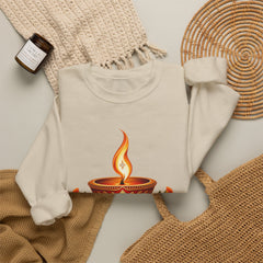 Tihar Festival Diya Crewneck Sweatshirt