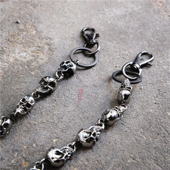 Skull head big ghost head dark hip-hop personality waist Pants Chain
